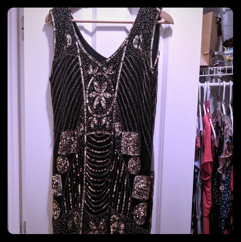 Sequined flapper dress